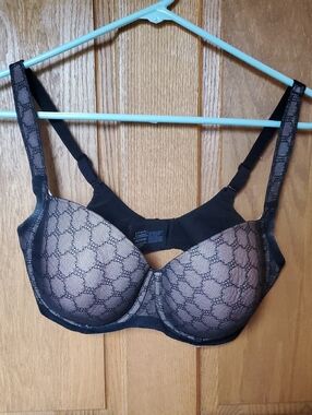 Soma Black Lace Overlay Nude Bra